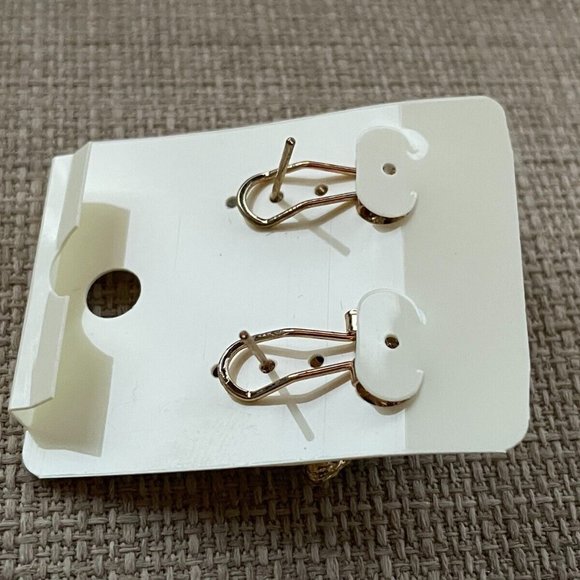 Women Earrings Fashion Black/Gold Tone Fashion Jewelry Crystals Accent - Picture 7 of 12